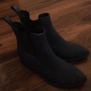 Blue Jeffrey Campbell rain boots